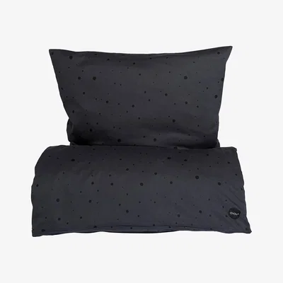 Amara OYOY - Dot Bedding - Anthracite/Black - Junior