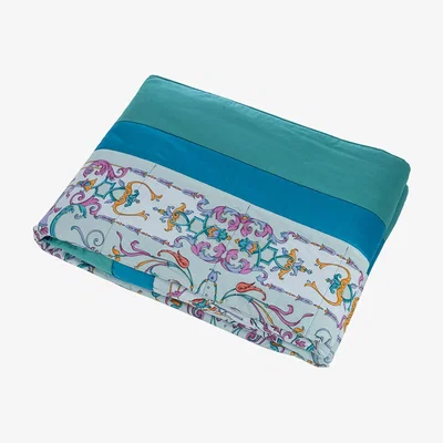 Amara Etro - Camargue Le Sambuc Quilted Bedcover - 270x270cm - Light Blue