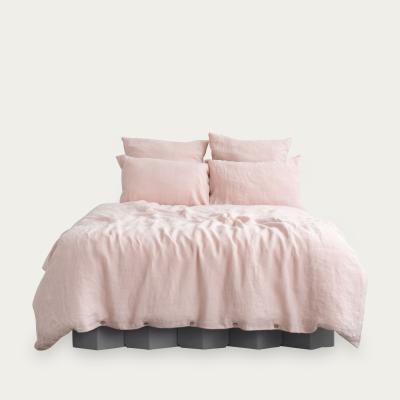 Bombinate.com Misty Rose Washed Linen Bed Set