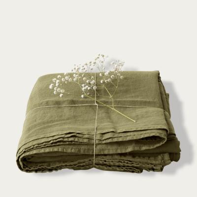 Bombinate.com Martini Olive Washed Linen Bed Set