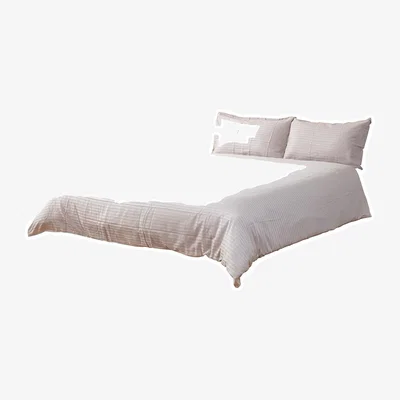 BHS.com Sateen Natural Stripe Bedding Set