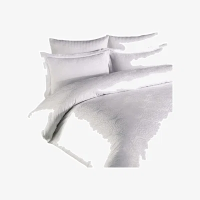 BHS.com Sateen White Jacquard Bedding Set