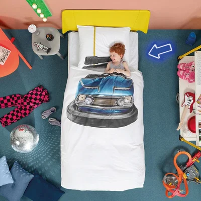Cuckooland Snurk Childrens Bumper Car Duvet Bedding Set