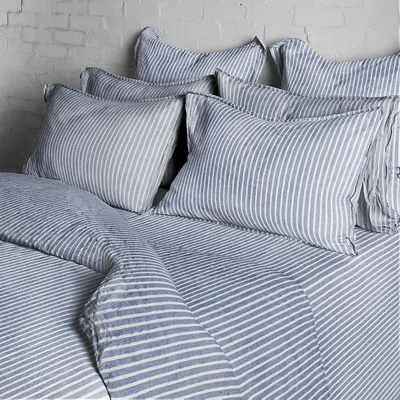 The Conran Shop Blue Stripe Bed Linen Collection