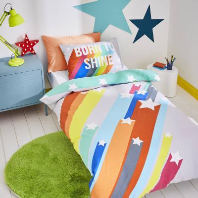 Dunelm Born To Shine Duvet Cover and Pillowcase Set MultiColoured