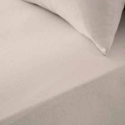 Dunelm Simply Brushed Cotton Fitted Sheet Natural