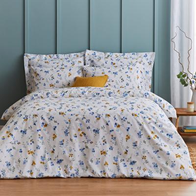 Dunelm Sylvia Floral Duvet Cover and Pillowcase Set Blue