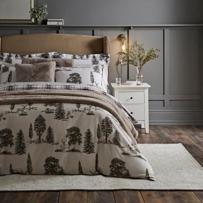Dunelm Dorma Brodie Red 100% Cotton Duvet Cover Set Red