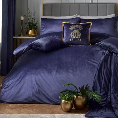 Dunelm ﻿Laurence Llewelyn-Bowen Montrose Navy Duvet Cover and Pillowcase Set Navy