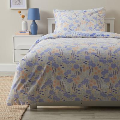 Dunelm Floral Meadow Anti Bacterial Reversible Duvet Cover and Pillowcase Set MultiColoured