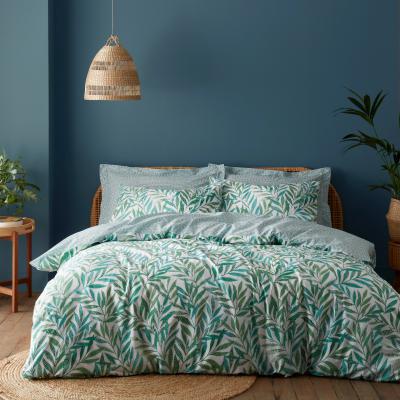 Dunelm Willow Dottie Green Duvet Cover and Pillowcase Set Green