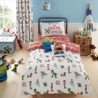 Dunelm Disney Toy Story Duvet Cover and Pillowcase Set White, Green and Brown