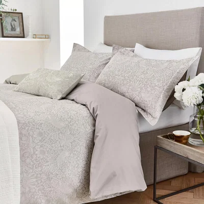 John Lewis Morris & Co. Pure Strawberry Thief Bedding