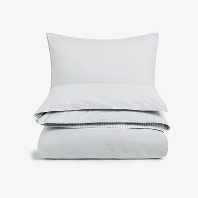 John Lewis John Lewis Reversible Chambray Duvet Cover Set