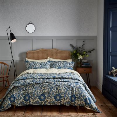 John Lewis Morris & Co. Pink Rose Bedding, Blue