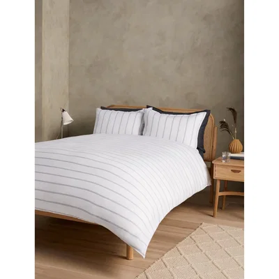 John Lewis John Lewis & Partners Linen Stripe Bedding