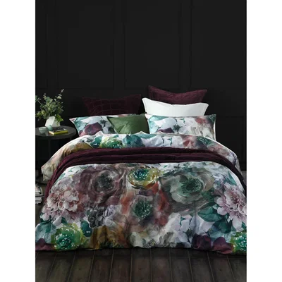 John Lewis MM Linen Aubrey Duvet Cover Set, Multi