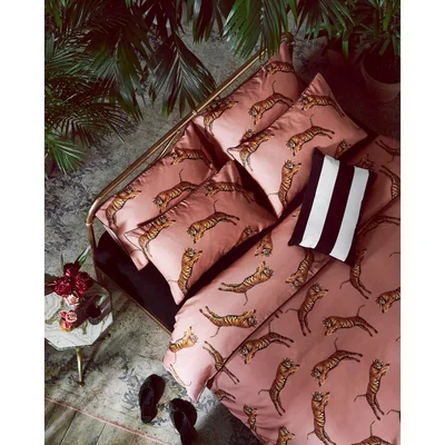 La Redoute Pouncing Tigers Blossom Bed Set