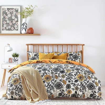 La Redoute Scandi Poppy Duvet Cover & Pillowcase Set