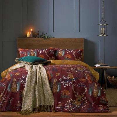 La Redoute Forest Fauna Duvet Cover & Pillowcase Set