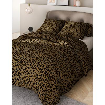 Marks & Spencer M&S Cotton Blend Leopard Bedding Set - 6FT - Multi, Multi
