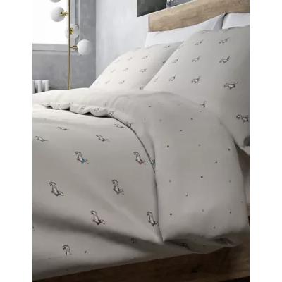 Marks & Spencer M&S Margo Sausage Dog Bedding Set - 6FT - Grey, Grey