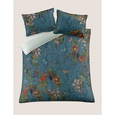 Marks & Spencer Timorous Beasties  Pure Cotton Bloomsbury Garden Bedding Set - 5FT - Multi, Multi