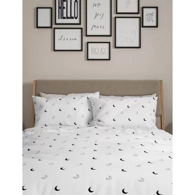 Marks & Spencer M&S 2 Pack Cotton Mix Moon Bedding Sets - 6FT - Navy, Navy