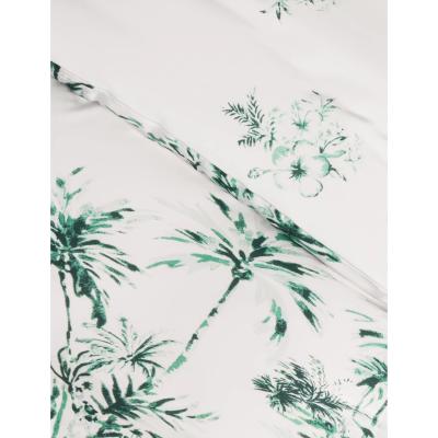 Marks & Spencer M&S  Cotton Blend Tropical Bedding Set - DBL - Green Mix, Green Mix