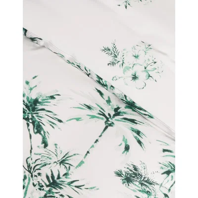 Marks & Spencer M&S  Cotton Blend Tropical Bedding Set - DBL - Green Mix, Green Mix