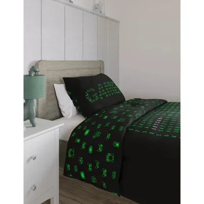 Marks & Spencer M&S  Cotton Blend Gaming Bedding Set - SGL - Black Mix, Black Mix