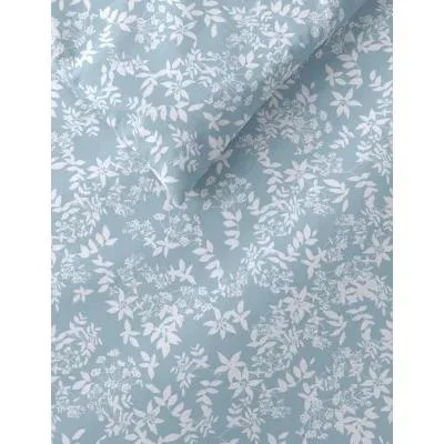 Marks & Spencer M&S 2 Pack Cotton Mix Floral Bedding Sets - 6FT - Duck Egg, Duck Egg