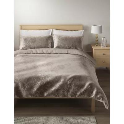 Marks & Spencer M&S Velvet Bedding Set - SGL - Mink, Mink