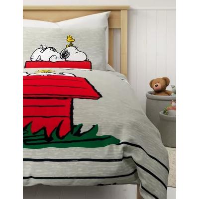 Marks & Spencer M&S Pure Cotton Snoopy™ Bedding Set - DBL - Grey Mix, Grey Mix