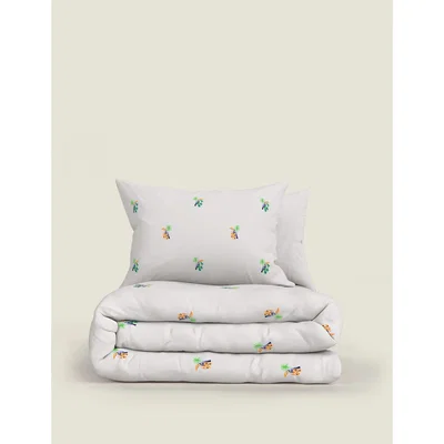 Marks & Spencer M&S  Pure Cotton Toucan Embroidered Bedding Set - 6FT - Multi, Multi