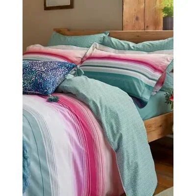Marks & Spencer M&S Joules Pure Cotton Cotswold Stripe Bedding Set - 5FT - Blue Mix, Blue Mix
