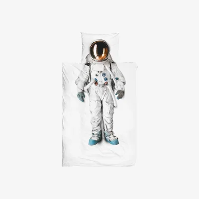 Made in Design Astronaut Bedlinen set for 1 person - 135 x 200 cm by Snurk Multicoloured