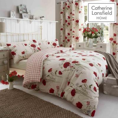 Downtown Catherine Lansfield Wild Poppies Quiltset Multi