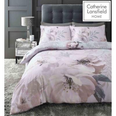 Downtown Catherine Lansfield Dramatic Floral Quiltset Blush