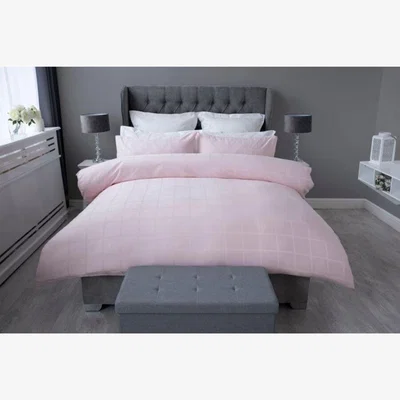 The Range Union Square Duvet Cover Set - BM369 - Blush Pink