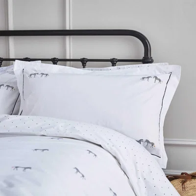 The Rug Seller ZSL Zebra Bedding and Pillowcase By Sophie Allport in Monochrome