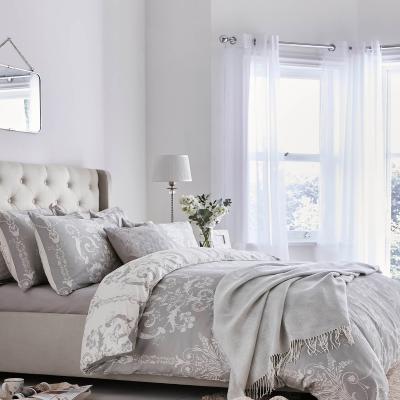 The Rug Seller Josette Cotton Bedding Set by Laura Ashley in Steel Grey