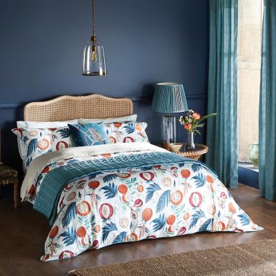 The Rug Seller Jackfruit Designer Bedding and Pillowcase By Sanderson in Indigo