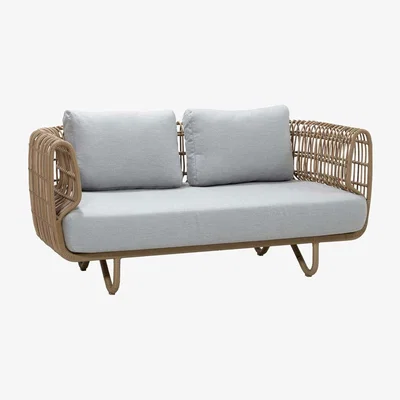 Barker and Stonehouse Cane-line Nest Outdoor 2 Seater Sofa, Natural
