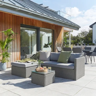Dunelm Malta Rattan Garden Sofa Lounger Set