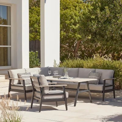 Homebase Amaya Garden Corner Sofa Set