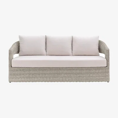 John Lewis Gallery Direct Hvar 3-Seater Garden Sofa, Natural