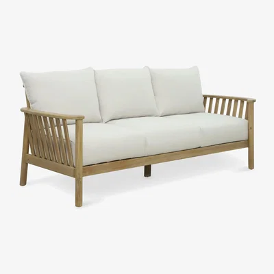 John Lewis John Lewis Boardwalk 3-Seater Garden Sofa, FSC-Certified (Acacia Wood), Natural