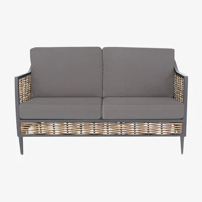 John Lewis Daro Langley 2.5-Seater Garden Sofa, Black