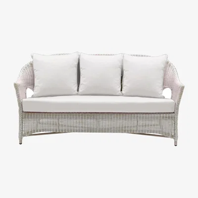 John Lewis Daro Cebu 2.5-Seater Garden Sofa, White